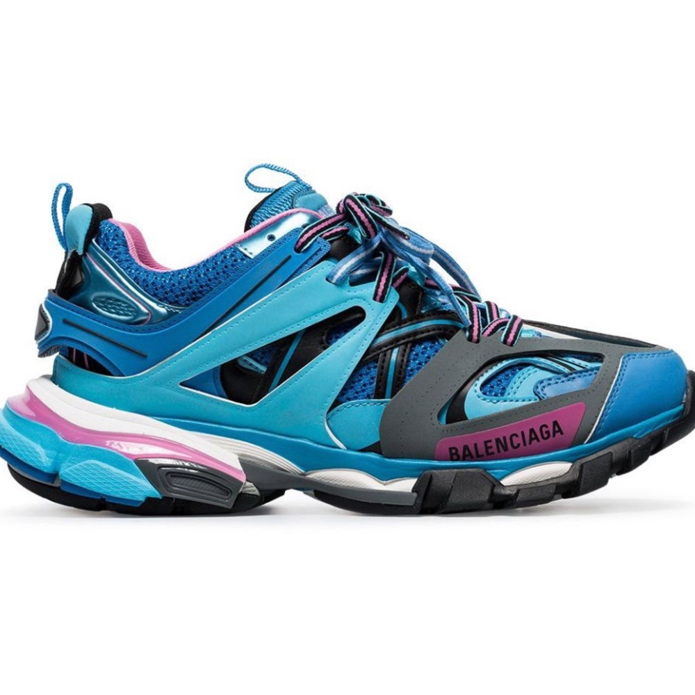 Balenciaga Track Sneaker; Blue & Pink